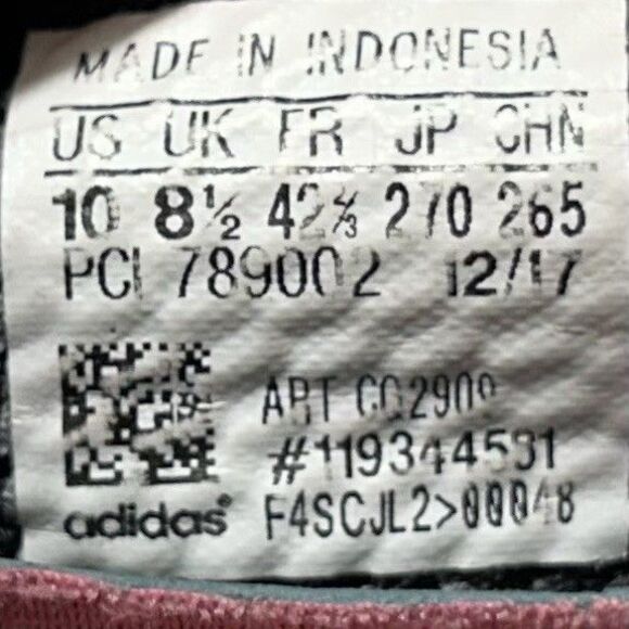 Adidas Deerupt Runner CQ2909 Womens Sz 10 Black Pink Rose Athletic Running Shoes - Picture 12 of 12